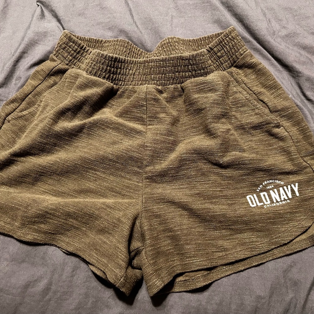 Old Navy Women's Athletic Shorts in olive green